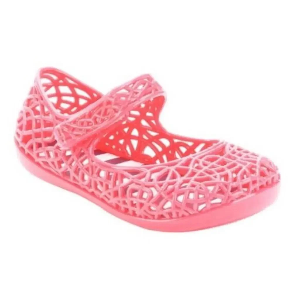 NEW Infant Baby Girls Mary Jane Jelly Sandals Summer Shoes Coral Size 4
